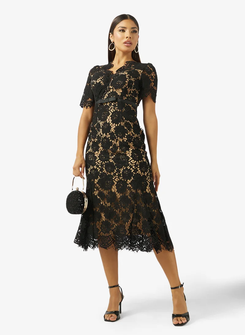 Ella Limited Edition  Lace Column Dress for Women | Best Price UAE